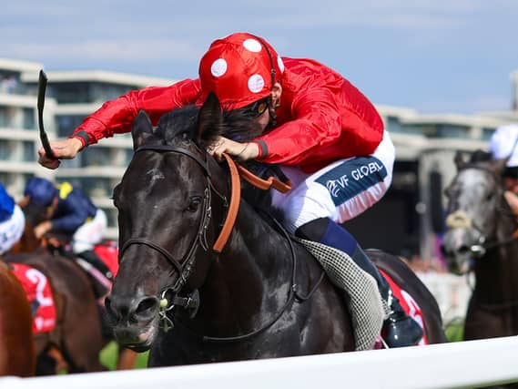 Coppull under Hector Crouch wins the Visit Malta Hungerford Stakes at Newbur