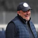 Bromley manager Andy Woodman smiles