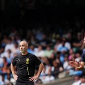 Manchester City manager Enzo Maresca (left) reacts on the touchline