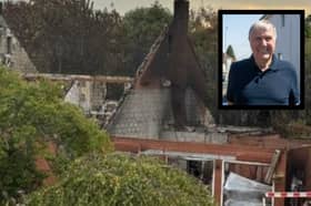 Several houses were left completely destroyed by the fire. Photo: David Price