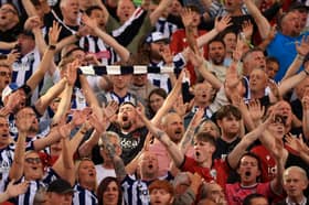 Albion fans at Norwich in the 2-1 win last weekend.