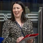 Monica Lennon laughing