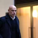 Howard Webb leaving a meeting in London in 2023
