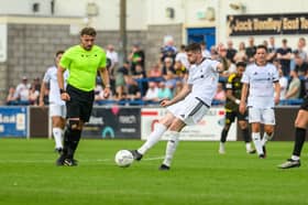 Matty Stenson in action for Telford.