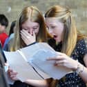 Pupils collect their GCSE results in Eaglescliffe, North Yorkshire