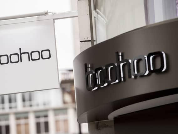 General view of a Boohoo store in London.