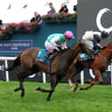Kalpana (left) wins the Yorkshire Oaks