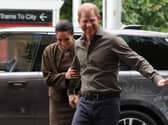The Duke and Duchess of Sussex arrive at the Australian National Veterans Arts Museum (Anvam) in Southbank, Melbourne, Victoria in 2026