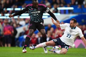 Usain Bolt playing in Soccer Aid