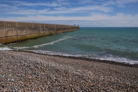 The beach in Shoreham-by-Sea, West Sussex