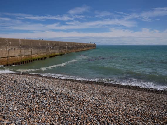 The beach in Shoreham-by-Sea, West Sussex