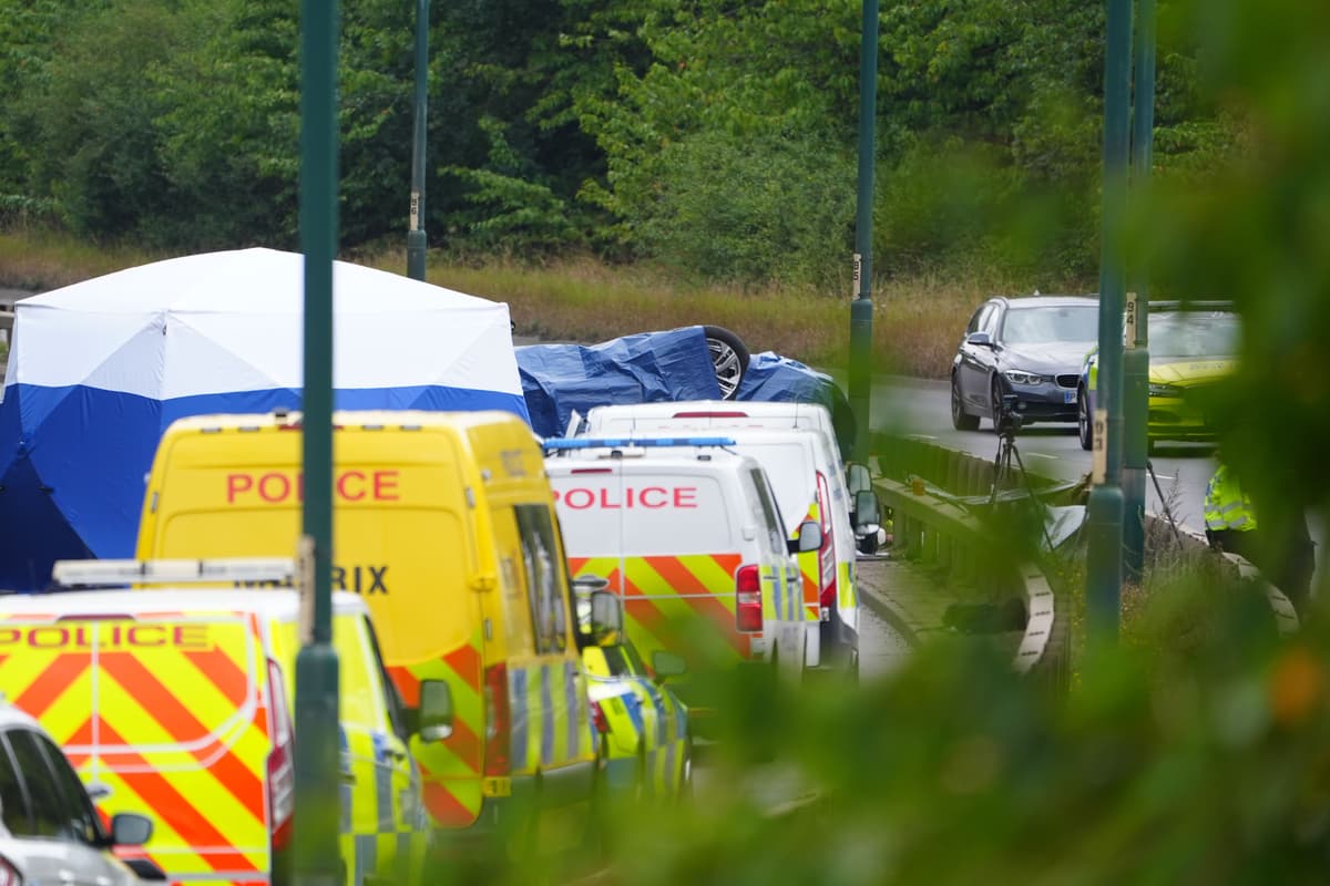Seven dead after police car and VW going wrong way crash following pursuit
