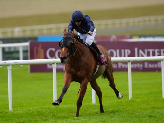Wayne Lordan and Queenstown win the St Leger Trial Stakes at the Curragh