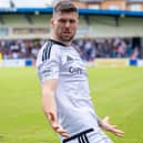 Matty Stenson celebrates during the match between AFC Telford United and Hednesford Town at The SEAH Stadium Picture: Kieran Stoddart