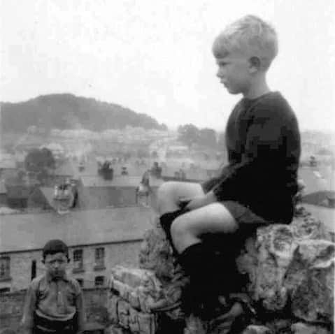 Young Harold in about 1928. The location is not identified