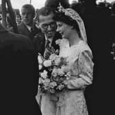 Shrewsbury's Harold Shipton and his bride Janet Attlee, daughter of Prime Minister Clem Attlee.