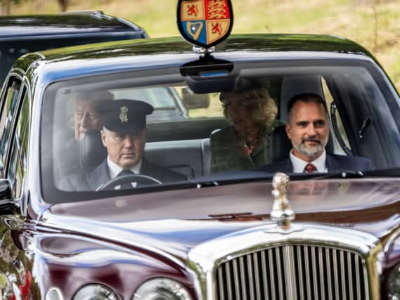 Royals attend church service