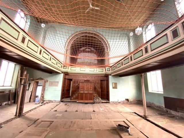 Inside the United Reform Church on Dodington in Whitchurch