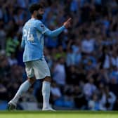 Manchester City’s Josko Gvardiol celebrates after scoring a late winner against Bournemouth