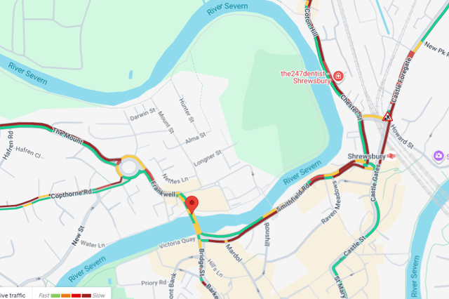 Drivers heading through the area are advised to allow additional time for their journeys