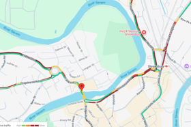 Drivers heading through the area are advised to allow additional time for their journeys