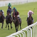 Maltese Cross (second right) winning the Great Voltigeur Stakes at York