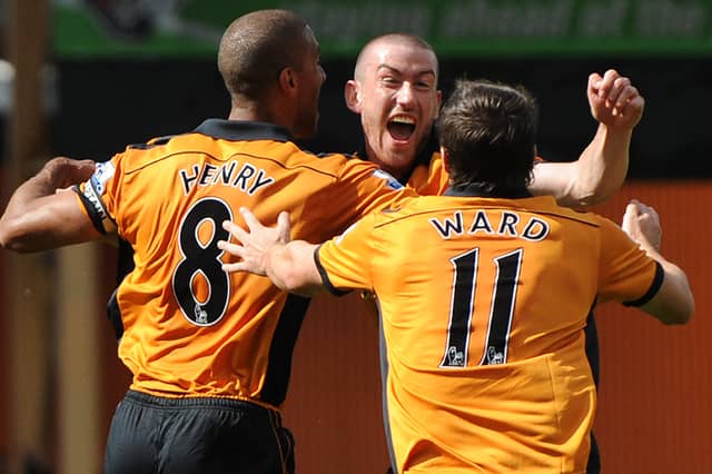 David Jones celebrates his stunning free-kick