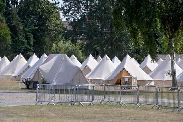 The festival’s camping facility 