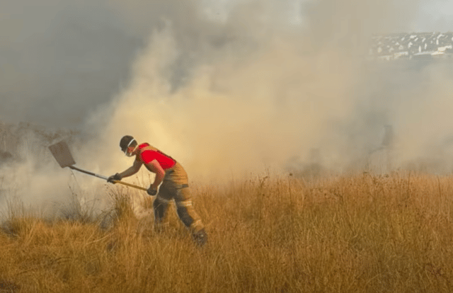 Firefighters in South Wales