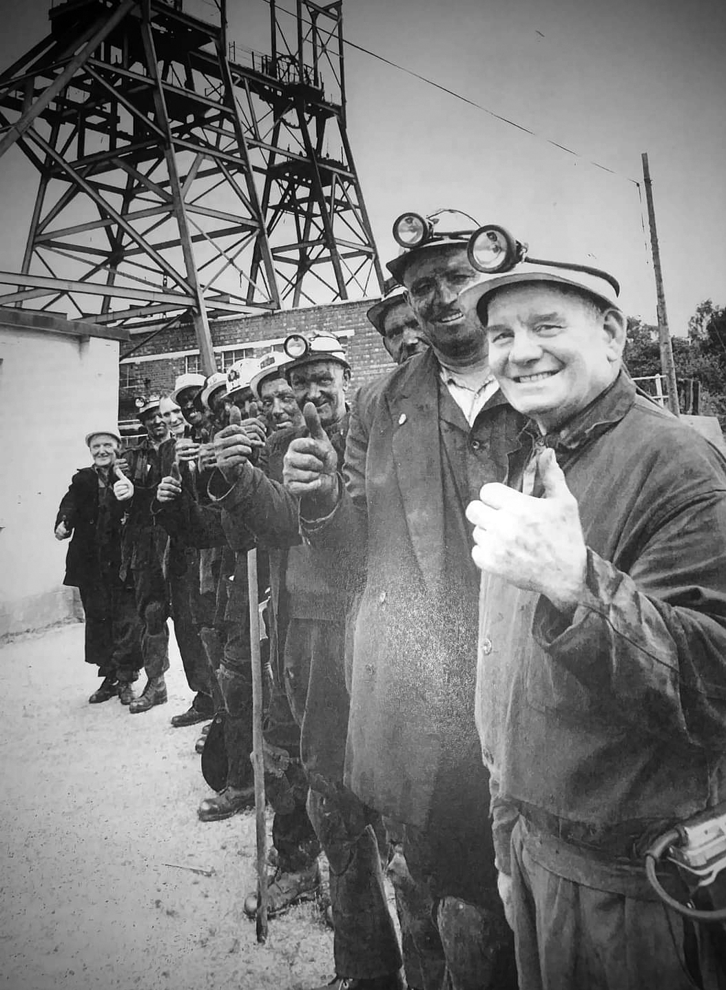 PICTURE FROM THE PAST: This poignant picture captures miners at Madeley Wood colliery, also known as Kemberton Pit, during its final shift before the pit closed in 1967. The photograph was shared by Rob Ford, whose late father Jim Ford is seventh down the line. Jim began his working life at Kemberton before moving on to Granville colliery and later Lea Hall colliery in Rugeley, where he worked until retiring at 55. A fascinating glimpse of Madeley’s mining heritage. Do you recognise anyone else in the picture?