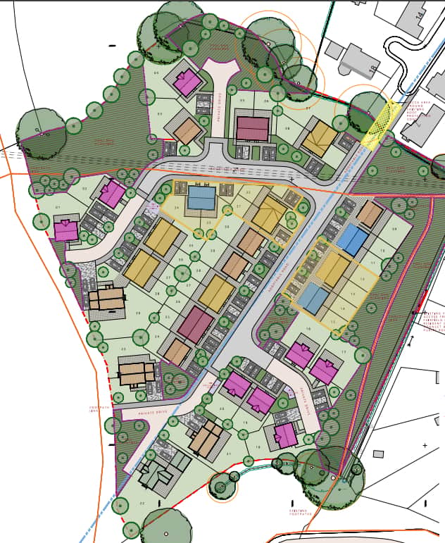 An outline planning application has been submitted for a housing development off Jarvis Drive in Bayston Hill. Picture: Berrys