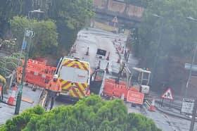 Mount Pleasant Road in Shrewsbury is currently closed. Picture: Andy Bebb
