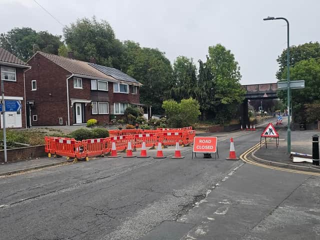Mount Pleasant Road in Shrewsbury is currently closed. Picture: Andy Bebb