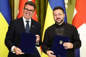 Andy Burnham and Volodymyr Zelensky