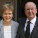 Nicola Sturgeon and Peter Murrell in happier times