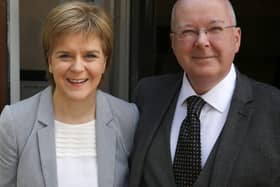 Nicola Sturgeon and Peter Murrell in happier times