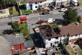 Housefire scene