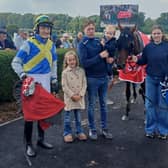 Rocky's Howya with connections after winning at Bellewstown