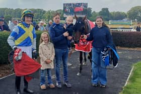 Rocky's Howya with connections after winning at Bellewstown