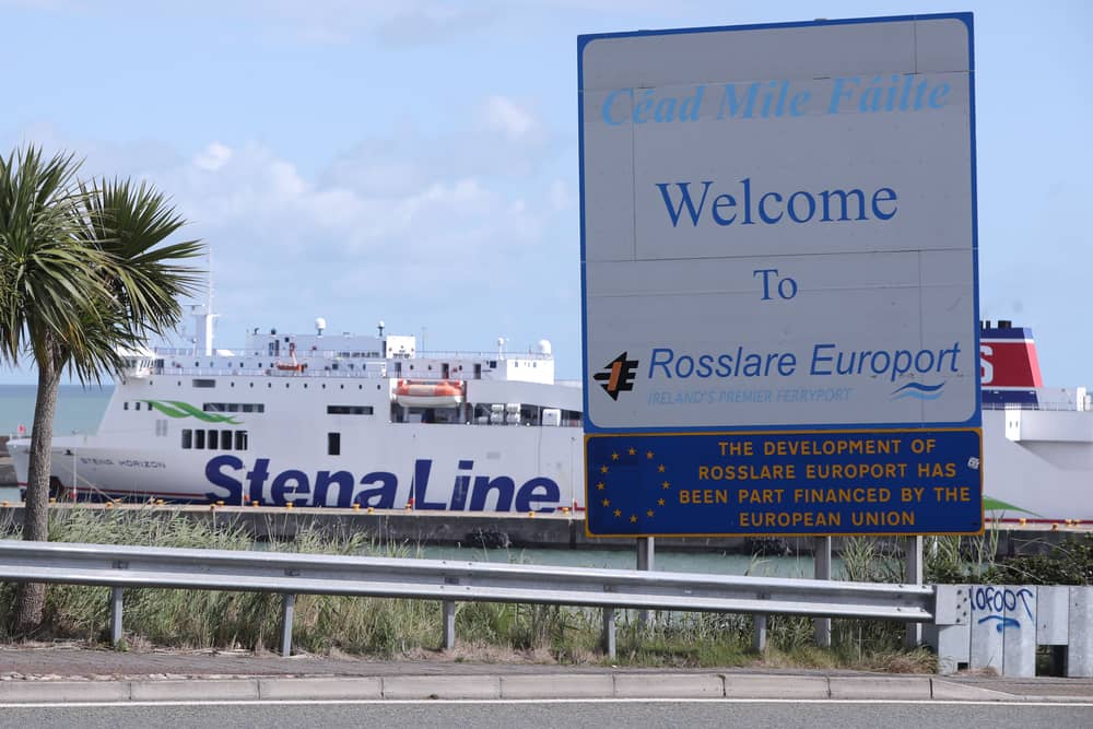 A StenaLine ferry at Rosslare port