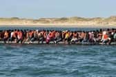 People traffickers have started using mega dinghy's to cross the English Channel this summer. From Facebook.