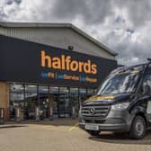 A Halfords shopfront