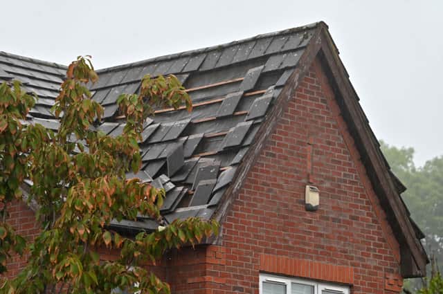 The house was struck during Wednesday night’s storm.
