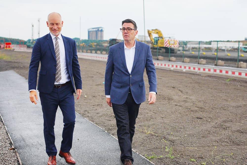Andy Burnham visit to Port Talbot
