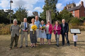 Flowers were laid at the Jebb memorial garden.