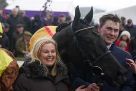 Owner Audrey Turley with Galopin Des Champs at Leopardstown