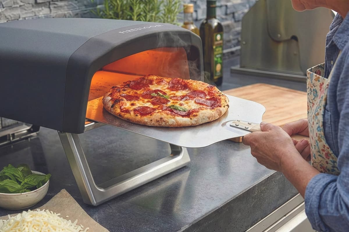 Ich habe einen Pizzaofen für drinnen ausprobiert und selbstgemachte Pizza ...