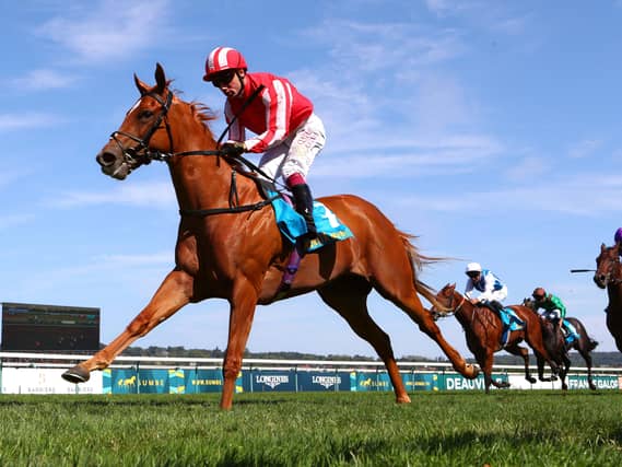 Senorita Bonita produced a dazzling display in the Sumbe Prix Morny