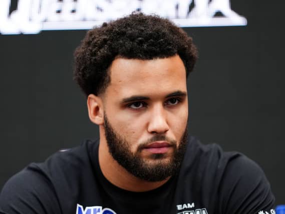 Moses Itauma (pictured) faces Filip Hrgovic for the IBF title on Saturdaydio