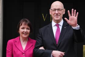 Elizabeth Quigley and John Swinney smiling